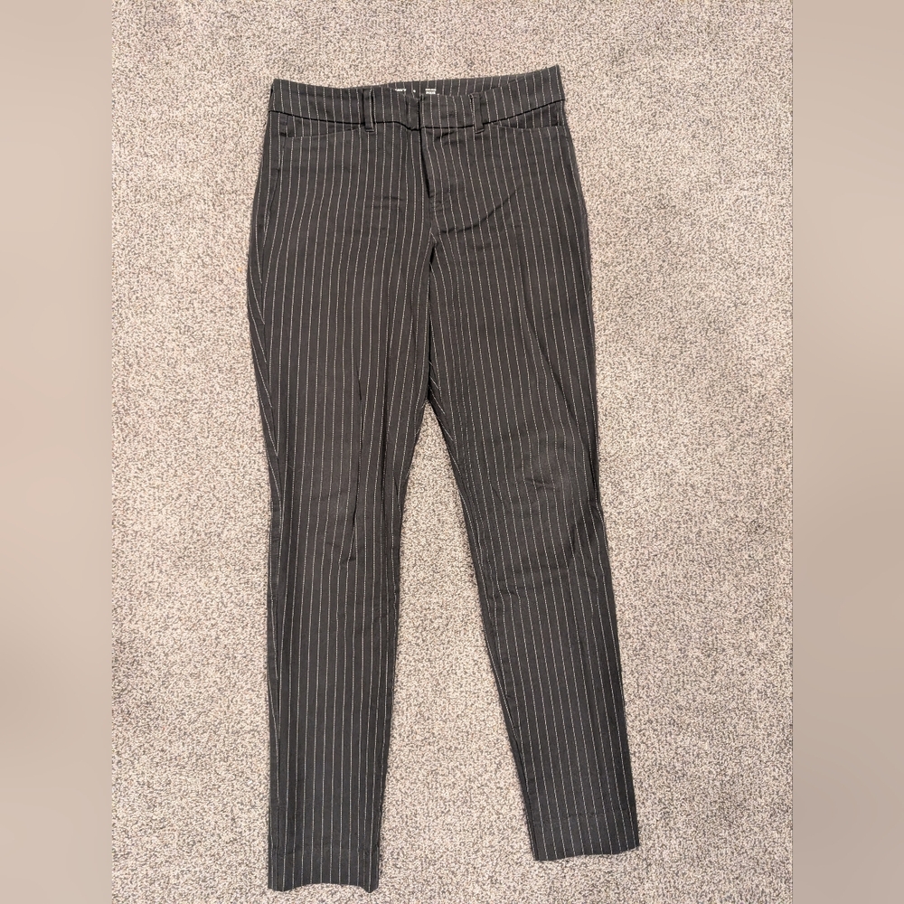 Black Pinstripe Dress Pants